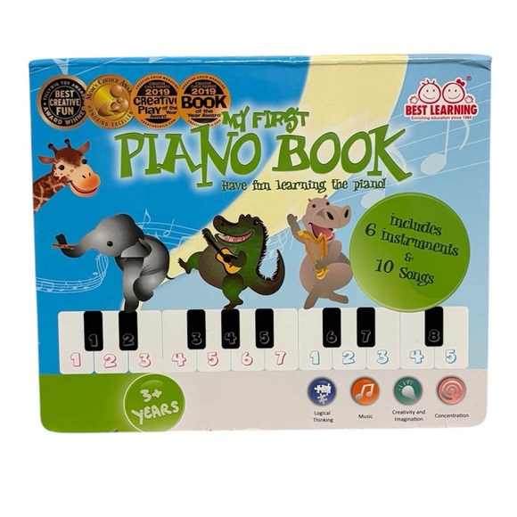 Best Learning My First Piano Book 6 instruments 10 songs educational toy EUC - Picture 11 of 14